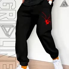 Calça Moletom Academia Gym Treino Aranha Vermelha Dark Estilo Unico Unissex