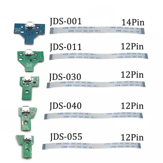 Conector Carregamento USB Manutenção Reparo para Controle PS4 JDS 001 JDS 011 JDS 030 JDS 040 JDS 055