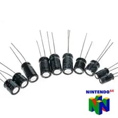 Kit de Capacitores para Nintendo 64 Todos os Modelos NUS-CPU (01 a 09-01)