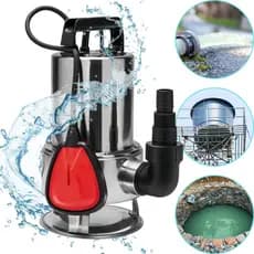 Bomba Submersível Aço Inox 1/2HP 370w Sapo Ideal Para Drenagem Bombeamento Limpeza Água Limpa ou Suja Modelo 980366