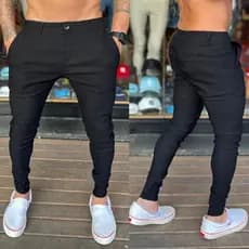 calça alfaiataria masculina bengaline preta exclusiva