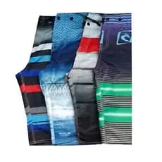 Kit Combo 5 Bermuda de Surf com Elastano Masculina Estampada top moda praia tecido estica
