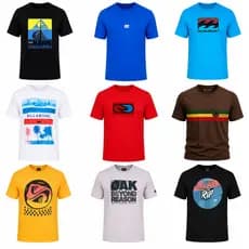 Kit 5 Camisa masculina algodão Estampada Fio 30.1 malha premium
