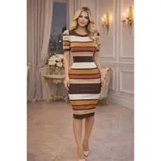 Vestido Feminino Trico Modal Midi Tubinho Vestido Evangélico