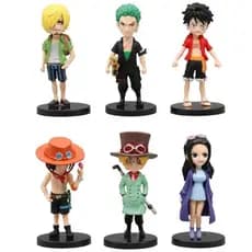 Action Figure Boneco Miniatura de One Piece Luffy Zoro Sanji Portgas D. Ace Sabo Nico Robin