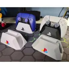 Expositor Suporte Base para Controle Ps5 PlayStation 5 Dualsense - PS Logo 3D