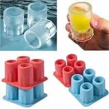 Forma de Gelo Silicone Molde Copo Drink Shot