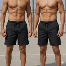 Shorts Bermudas Liso Lisa Masculino Tactel elastano Básico Academia Treino Praia com 2 bolsos