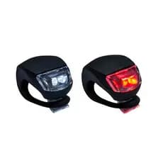 Kit Sinalizador para bicicleta de Silicone com 2 Leds bike corrida ciclismo