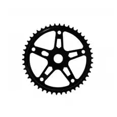 Coroa para bicicleta para Pedivela Monobloco 46 Dentes Preta bike
