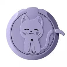 Suporte anelar celular magnético gato metal anel antí queda