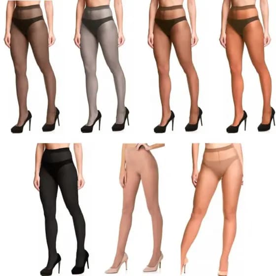 Kit 5 Meias Calças Trifil Fio 20 Poliamida Tamanho Unico Confortavel Transparente Dia Noite Feminino Classico Presente