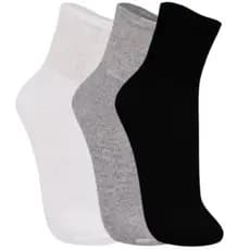 Kit 3 Pares Meias Trifil Unissex Esportiva Cano Médio Algodão Macio