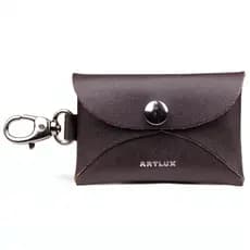 Chaveiro Charm Bag Porta Moedas Notas e Cartões em Couro Artlux 516