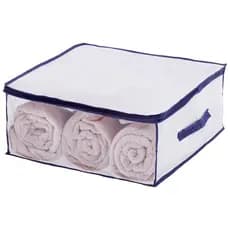 Organizador Multiuso Clear Prático Compacto Otimização de espaço em TNT Resistente Durável Com Visor transparente Proteção de Poeira Insetos