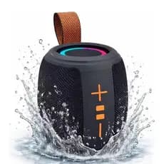 Caixa de Som Bluetooth Portátil Som Alto Para Festa com Led Colorido RGB 50W