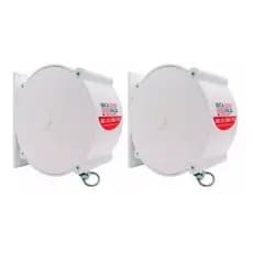 Kit 2 Varal Parede Retratil Seca Fácil 30m Trevisan Branco