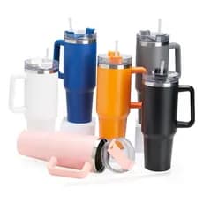 Caneca Térmica 1,2L Com Canudo Copo Para Viagem Aço Inox Cerveja Drinks