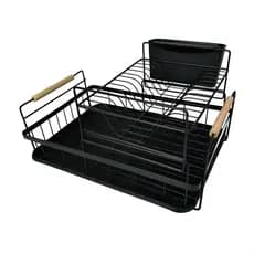 Escorredor De Louças Grande Bremen Duplo Preto Mek Oferta