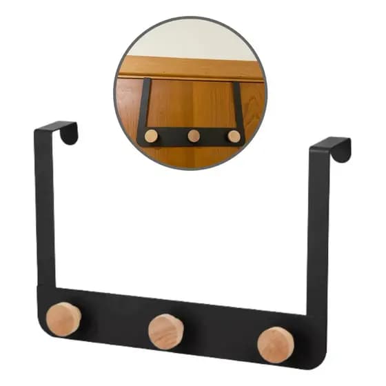 Cabideiro De Encaixe Para Porta 3 Suportes 30 Cm Bastion Mek