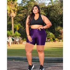 KIT Short Plus Size Academia Treino Confortavel