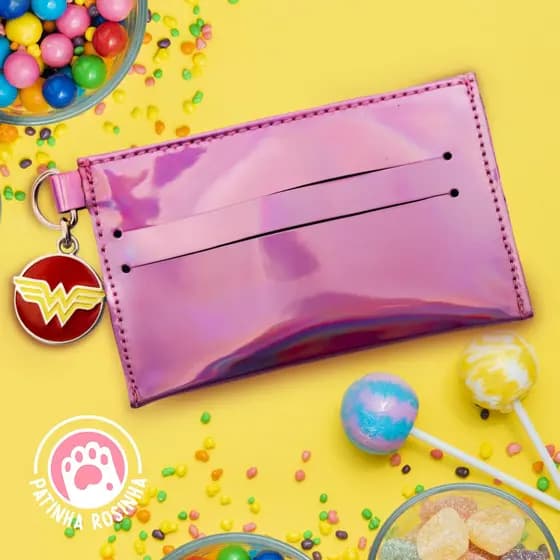 Carteira Porta Cartão Mulher Maravilha