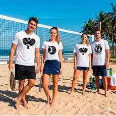 Camisa Beach Tennis Camiseta UV Masculina e Feminina Beach