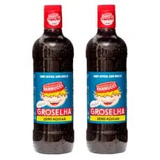 Groselha Diet Pack com 2 Zero Açucar Vanucci 920ml Groselha Dietética kit com 2 Groselha