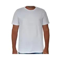 Camisa Branca 100% Poliéster sublimação Camiseta Masculina Para Personalização