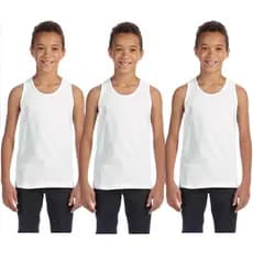 Kit 3 Camisetas Infantil do 10 Aos 16 Anos Camisa Regata 100% Poliéster Sublimação