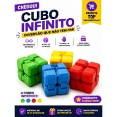 Fidget Toy Infinito Cubo Articulado Antiestresse Sensorial Relaxante Ansiedade TDAH Autismo, brinquedo antiestresse,