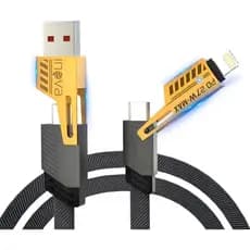 Cabo carregador super resistente Carga Rápida Turbo MD12385 compatível com android e IOS