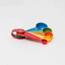 🥄 Kit Colheres Medidoras Coloridas 5 Peças | Medidor para Receitas | Cozinha e Confeitaria Premium