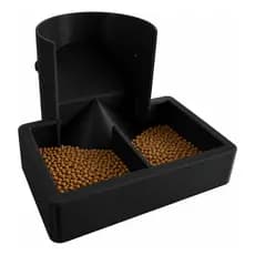 Comedouro Automatico Frango Galinha Aves Alimentador Grande Sn Preto
