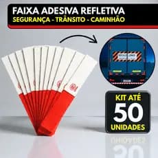 Faixa Adesiva Refletiva Para Caminhão Adesivo Luminoso Traseiro Fita de Reboque Carro Carreta Moto