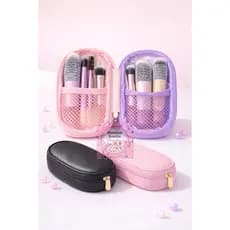 Kit de Pincéis de Maquiagem Mini Profissional Multi-funcional com 10 peças