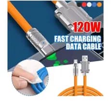 Cabo USB A' Gold 5A MAX Turbo Carregamento Resistente CB72-1