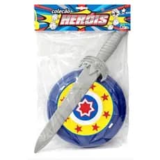 Escudo e espada Capitão América Brinquedo Vingadores Avengers para crianças dia das crianças