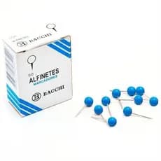 Alfinete Mapa Azul Escuro Cx.c/50pcs. - Bacchi