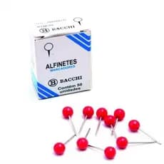 Alfinete Mapa Vermelho Cx.c/50pcs. - Bacchi