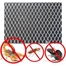 Tela Alumínio 20cm x 20cm Anti Escorpião, Barata e Rato para Ralo, Máquina e Fogão