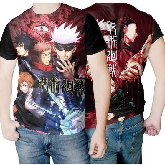 Camisa Camiseta Anime Jujutsu kaisen Unissex