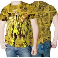 Camisa Camiseta Cavaleiros De Ouro Shaka de Virgem Exclusiva Unissex Adulto e Infantil