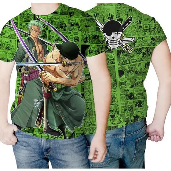 Camisa Camiseta Anime One Piece Zoro Exclusiva Unissex