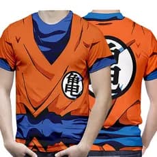 Camisa Camiseta de Uniforme Goku DragonBall Z GT  3D Unissex