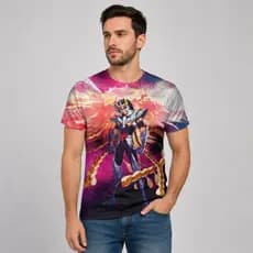 Camisa Camiseta Anime Ikki de Fênix Os Cavaleiros Do Zodíaco Unissex