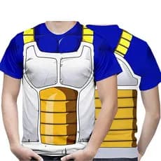 Camisa Camiseta Anime Dragon Ball Z  Uniforme Sayajin Vegeta