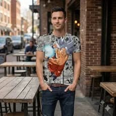 Camisa Camiseta de Animes Goku mangá Drabonball Kamehameha