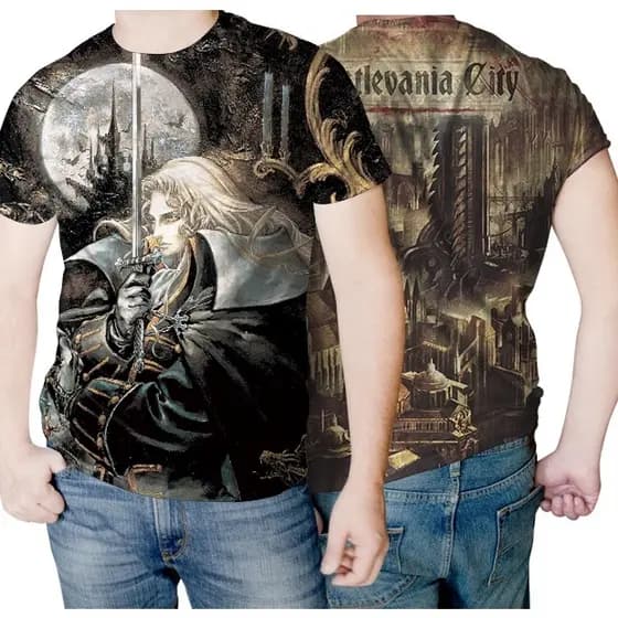 Camisa Camiseta de Game Série Castlevania Symphony of The Night Retrô PS1