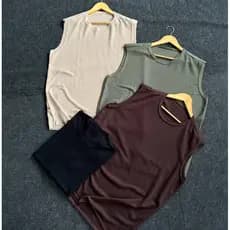 Camiseta Regata Masculina Texturizada Machão Básica Slim Casual Anti Odor Modelagem Reta Elegante